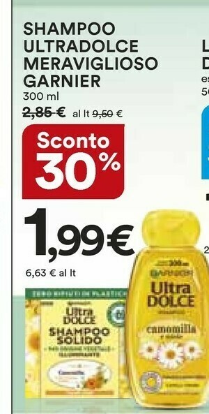 Ipercoop Garnier Shampoo offerta