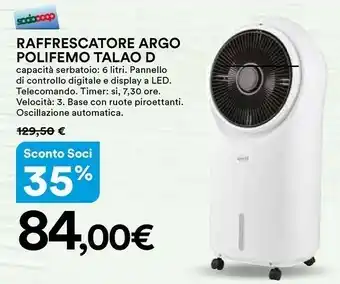 Ipercoop Argo Termoventilatore offerta