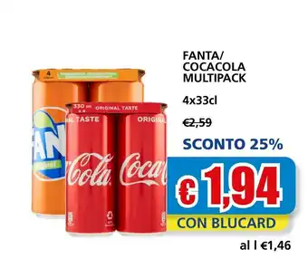 Il Gigante Fanta Coca cola zero offerta