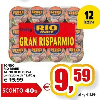 Il Gigante Rio Mare Tonno Rio mare offerta