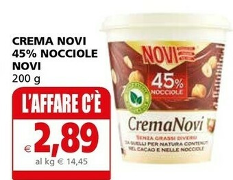 Il Gigante Novi Crema al cioccolato offerta