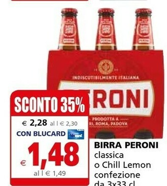 Il Gigante Peroni Birra offerta