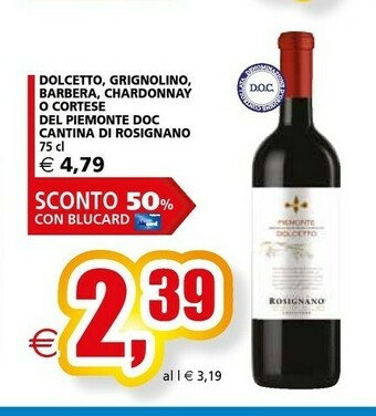 Il Gigante Barbera Vino rosso offerta