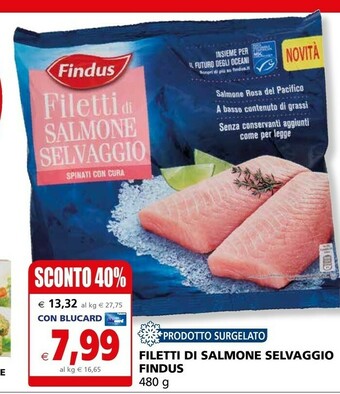 Il Gigante Findus Filetti di salmone offerta