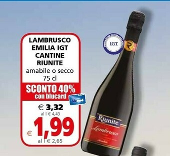 Il Gigante Cantinè Lambrusco offerta