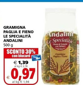 Il Gigante Andalini Pasta all'uovo offerta