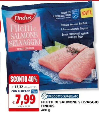 Il Gigante Findus Filetti di salmone offerta