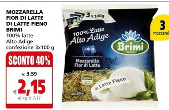 Il Gigante Brimi Mozzarella offerta