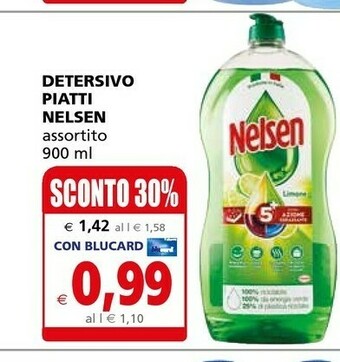 Il Gigante Nelsen Detersivo piatti offerta