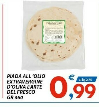 Vivo Supermercati L'arte del fresco Piadine offerta