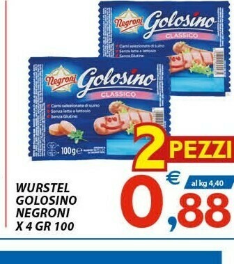 Vivo Supermercati Negroni Wurstel offerta
