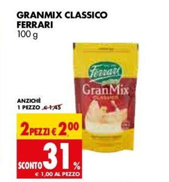 Tigros Ferrari Granmix Classico 100g offerta