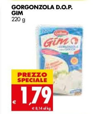 Tigros Gim Gorgonzola D.o.p. 220g offerta