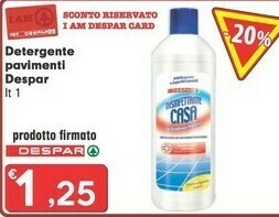 Despar Despar Detergente Pavimenti offerta