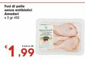 Despar Amadori Fusi Di Pollo Senza Antibiotici offerta