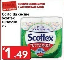 Despar Scottex Carta Da Cucina offerta
