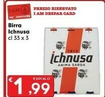 Despar Ichnusa Birra offerta