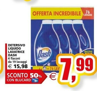 Il Gigante Dash Detersivo lavatrice offerta
