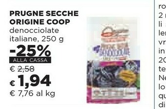 Coop Prugne offerta