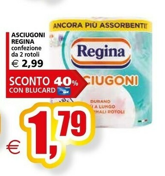 Il Gigante Regina Rotoli di carta offerta