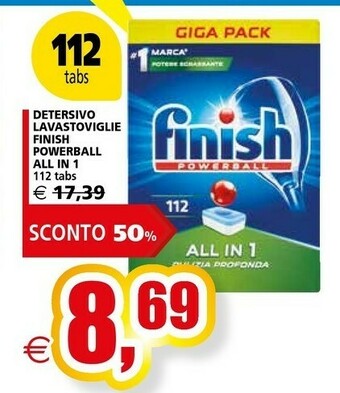 Il Gigante Finish Detersivo lavastoviglie offerta