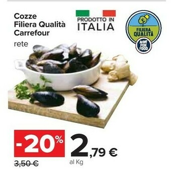 Carrefour Carrefour Cozze Filiera Qualità offerta