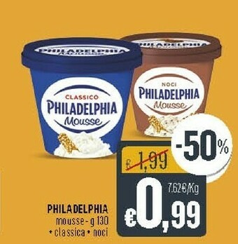 Deco Supermercati Mondelez Philadelphia Sensations Mousse Classico 130 G(ml) offerta