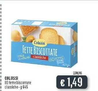 Deco Supermercati Colussi Fette Biscottate Classiche 645 G(ml) offerta