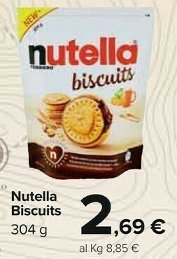 Carrefour Ferrero - Nutella Biscuits 304 G(ml) offerta
