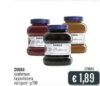 Deco Supermercati Zuegg Confetture La Pasticcera offerta