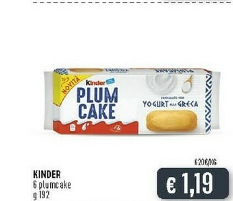 Deco Supermercati Ferrero Kinder Plumcake offerta