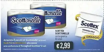 Deco Supermercati Scottonelle/ Scottex Carta Igienica offerta