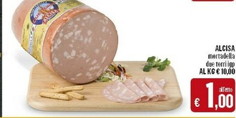 Deco Supermercati Alcisa Mortadella Due Torri IGP offerta
