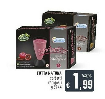 Deco Supermercati Tutta natura Limonetto Sorbetto Al Limone 260 G(ml) offerta