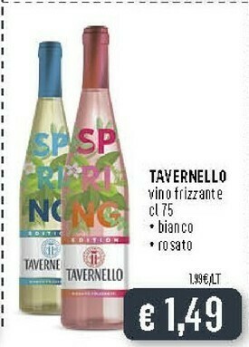 Deco Supermercati Tavernello Vino Rosato Frizzante 750 G(ml) offerta