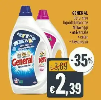 Deco Supermercati General Detersivo Liquido Lavatrice Universale offerta