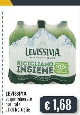 Deco Supermercati Levissima Acqua offerta
