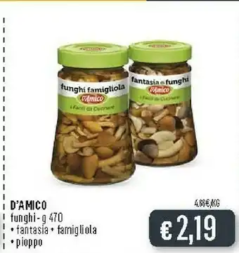 Deco Supermercati D'Amico Funghi Fantasia offerta