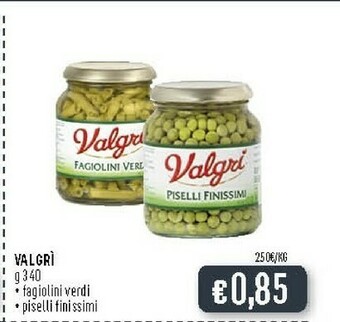 Deco Supermercati Valgri Fagiolini Verdi/ Piselli Finissimi offerta