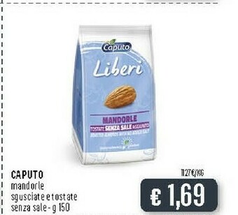 Deco Supermercati Caputo Liberi Mandorle Tostate Senza Sale Aggiunto 150 G(ml) offerta