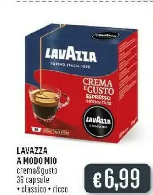 Deco Supermercati Lavazza Crema E Gusto Capsule Caffè Tostatura Media 36 Pezzo(i) offerta