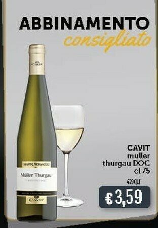 Deco Supermercati Cavit Spumante Brut Muller Thurgau 750 G(ml) offerta