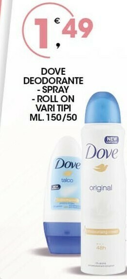 Sigma Dove Deodorante offerta