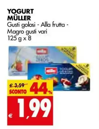 Tigros Müller Yogurt 125g x 8 offerta