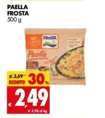 Tigros Frosta Paella 500g offerta