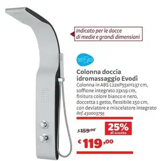 Bricocenter Sensea Colonna Doccia Idromassaggio Evodi offerta