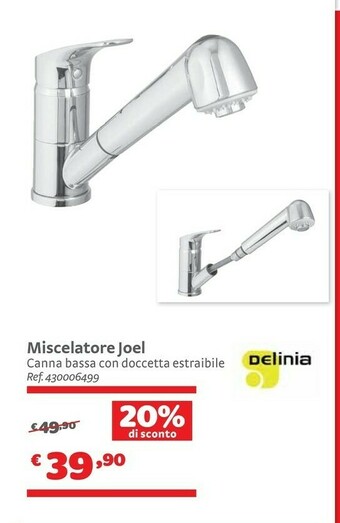 Bricocenter Delinia Miscelatore Joel offerta