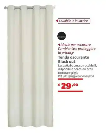 Bricocenter Inspire Tenda Oscurante Black Out offerta