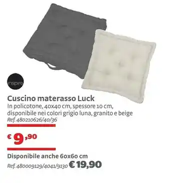 Bricocenter Inspire Cuscino Materasso Luck offerta