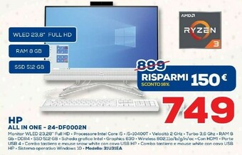 Euronics HP All In One - 24-dfo002n offerta